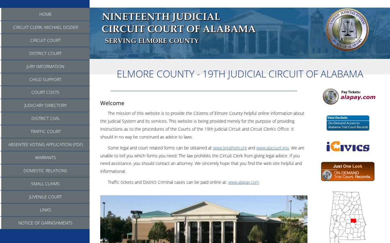 Elmore County District Court Judicial Complex address